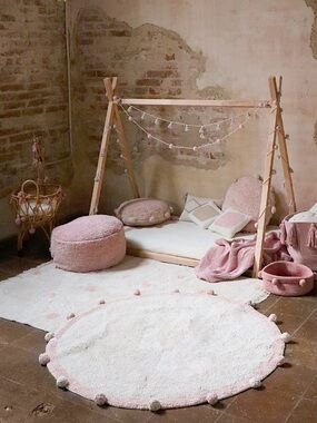 Lorena Canals Machine Washable
Bubbly 4' Round Rug Kids Pink Plush Nursery Decor